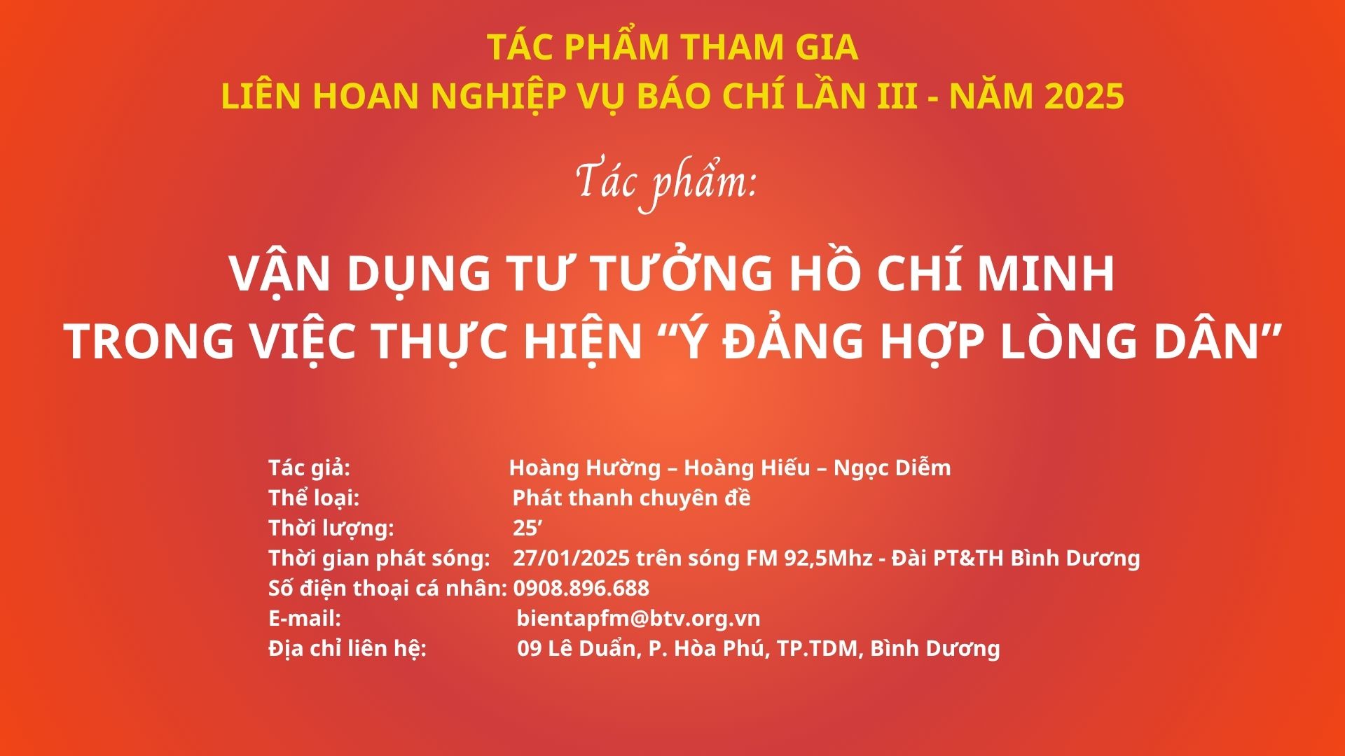 Vận dụng tư tưởng Hồ Chí Minh trong việc thực hiện “Ý Đảng hợp lòng dân”